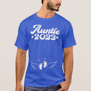 Womens First time Auntie 2023 Pregnancy Announceme T-Shirt