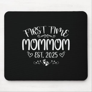 Womens First Time Mommom Est 2025 Soon To Be Mom M Mouse Pad