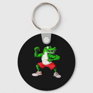 Womens Fitness Crocodile V-neck  Keychain