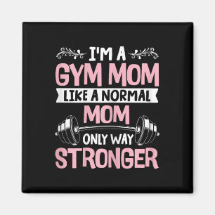 Womens Fitness Muscle Workout Exercise Gym Mom Ba Magnet