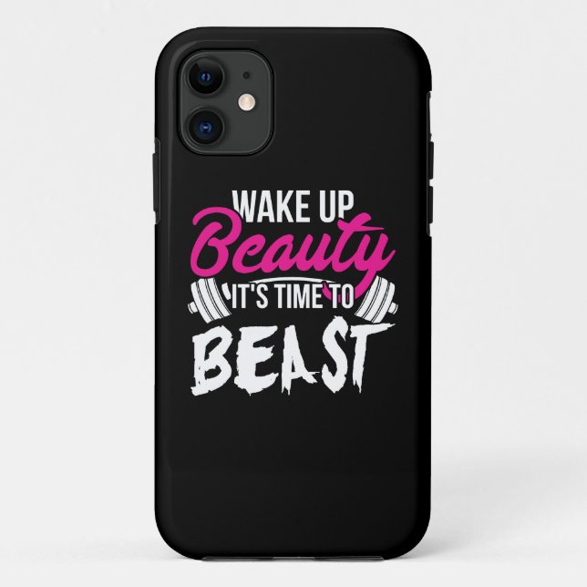 Women's Fitness - Wake Up Beauty, Time To Beast Case-Mate iPhone Case (Back)