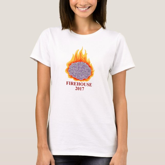 Women's Flaming Brain AMFirehouse Flowy T-Shirt (Front)