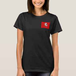 Women's  Fleece Zip Jogger, flag of Kent County T-Shirt