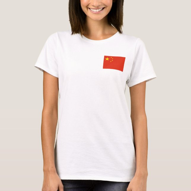 Women's  Fleece Zip Jogger with flag of China T-Shirt (Front)