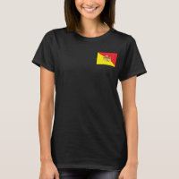 Women's Fleece Zip Jogger with flag of Sicily