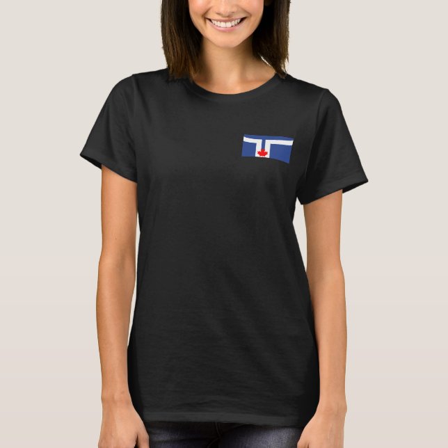 Women's  Fleece Zip Jogger with flag of Toronto T-Shirt (Front)