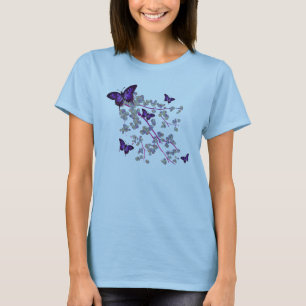 Womens Floral Butterfly T-Shirt