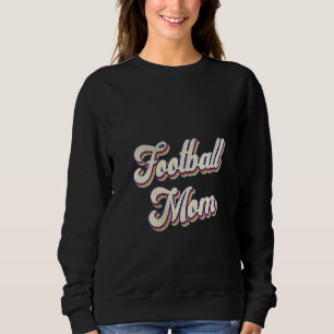 Womens Football Mom Shirt Bleached Mom Life Retro 