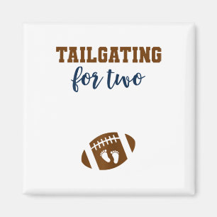 Womens Footbyll Pregnancy Announcement Shirt Fall Magnet