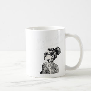 Womens For Anti Valentine’s Day Tattooed Single Wo Coffee Mug