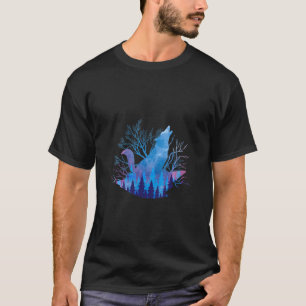 Womens Forest Animal Wolf  Wildlife Werewolf  Howl T-Shirt