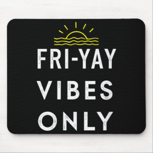 Womens Friyay Weekend Party End Of Week V-neck Mouse Pad