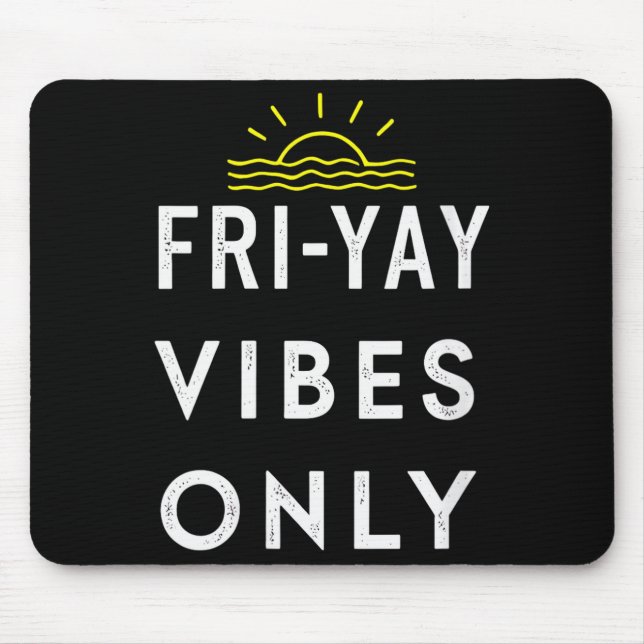 Womens Friyay Weekend Party End Of Week V-neck  Mouse Pad (Front)
