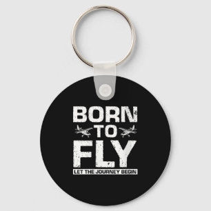 Womens Fueled By Flight Let The Journey Begin Quot Keychain