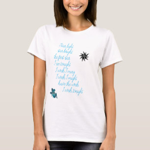 Women's Fun Novelty WISH STAR LIGHT STAR BRIGHT T-Shirt