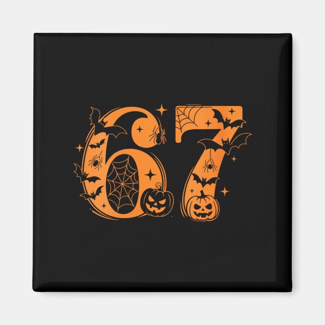 Womens Fun Six Seven 6 7 Meme Design Couples Hallo Magnet (Front)
