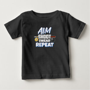 Womens Funny Aim Pool Player Gift Billiard Balls Baby T-Shirt