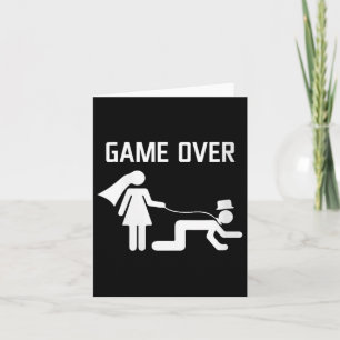 Womens Funny Bride Groom Wedding Bachelor Bachelor Card