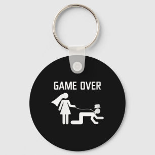 Womens Funny Bride Groom Wedding Bachelor Bachelor Keychain