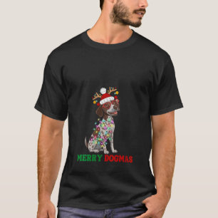 Womens Funny Christmas German Shorthaired Pointer  T-Shirt