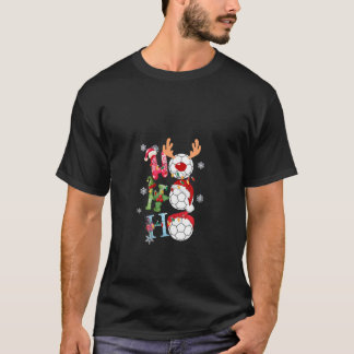 Womens Funny Christmas Ho Ho Ho Football Soccer Xm T-Shirt