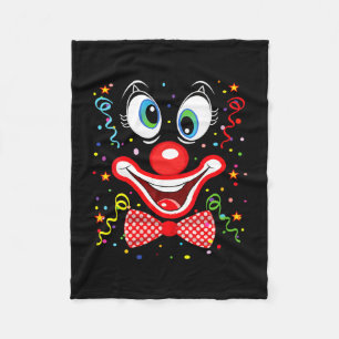 Women's funny clown costumes for children carnival fleece blanket
