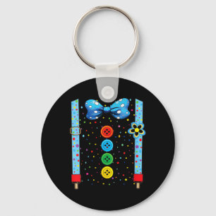 Womens Funny Clown Costumes for Children Carnival Keychain
