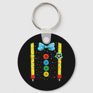 Womens Funny Clown Costumes for Children Carnival Keychain