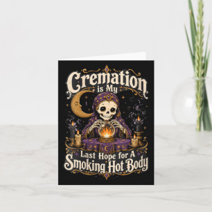 Womens Funny Cremation Is Last Hope For A Smoking Card