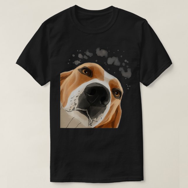 Womens Funny Curious Dog Treeing Walker Coonhound  T-Shirt (Design Front)