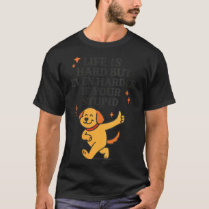 Womens Funny Dog Humour Sarcastic Quote V-Neck T-Shirt