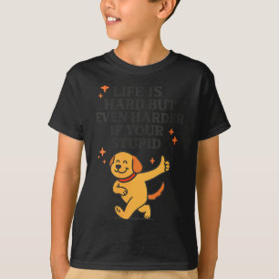 Womens Funny Dog Humour Sarcastic Quote V-Neck T-Shirt