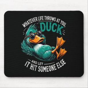 Womens Funny Duck Graphic Tees Men Women Teens Fun Mouse Pad