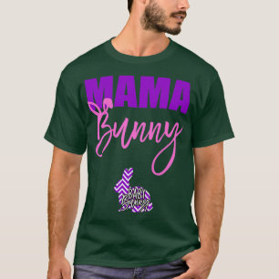 Womens Funny Easter Pregnancy for Women Mama Bunny T-Shirt