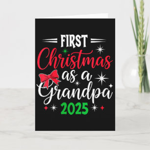 Womens Funny First Christmas As Grandpa 2025 Match Card