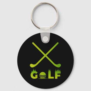 Womens Funny Golf Golfing Gift For Golfer Husband Keychain