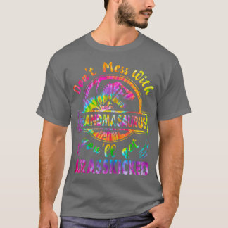 Womens Funny Grandma Saurus Mother's Day T Re Dino T-Shirt