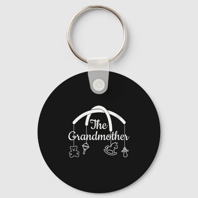 Womens Funny Grandmother Design For Proud Grandmas Keychain (Front)
