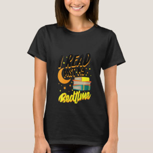Womens Funny I Read Past My Bedtime Cute Bookworm T-Shirt