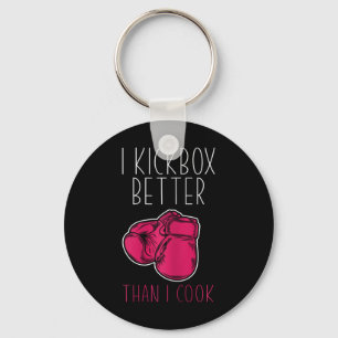 Womens Funny Kickboxer - I Love Kickboxing Keychain