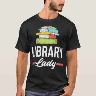 Womens Funny Library Lady Librarian Library Assist T-Shirt