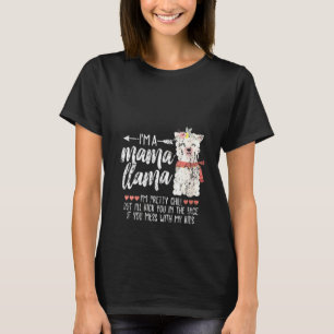 Womens Funny Llama Girl Mama Mum Mummy Love Ugly C T-Shirt
