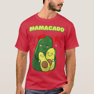 Womens Funny Mamacado Avocado Cute Mom  T-Shirt