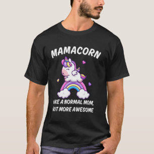 Womens Funny Mamacorn Unicorn Costume Mom Mother's T-Shirt