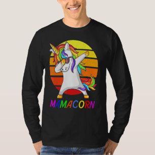 Womens Funny Mamacorn Unicorn Costume Mom Mother's T-Shirt