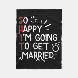 Womens Funny Marriage Gift Hilarious Groom Bride W Fleece Blanket