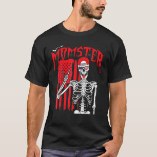 Womens Funny Momster Halloween Mom Costume Family T-Shirt