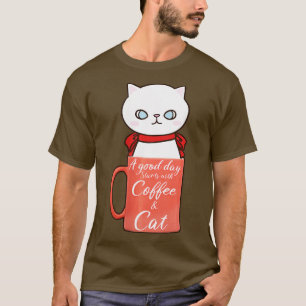 Womens Funny Orange Cat Coffee Mug Cat Lover Birth T-Shirt