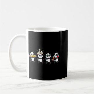 Womens Funny Panda Back To School Teacher Student Coffee Mug