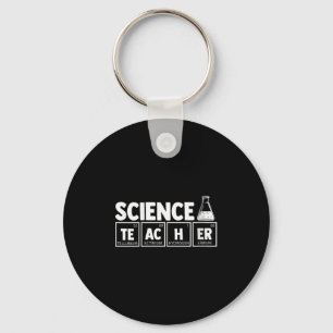 Womens Funny Periodic Table Science Teacher Nerd C Keychain